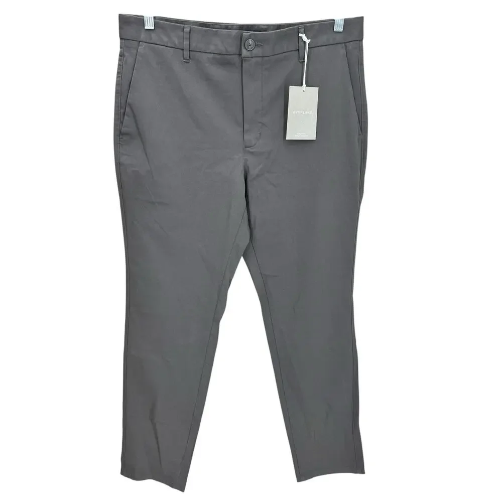 NWT Everlane Uniform The Performance Chino Slim Fit Pants Slate Gray Men’s 35x32